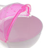 Hamster Mouse Small Pet Bathroom Cage Box Bath Sand Sauna Toilet Pink