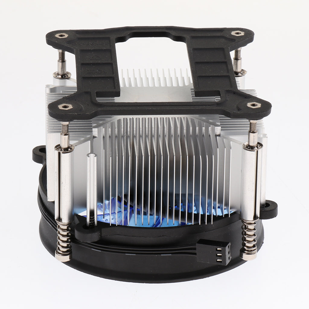 Aluminum 2200RPM Computer CPU Cooler 9cm Cooling Fan Heatsink for LGA Blue