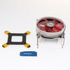 Aluminum 9cm CPU Cooler with Cooling Fan Radiator Heatsink for LAG 1366 Red