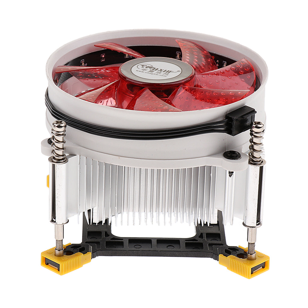 Aluminum 9cm CPU Cooler with Cooling Fan Radiator Heatsink for LAG 1366 Red