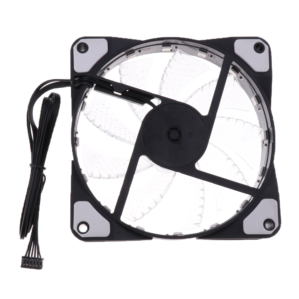 RGB Silent Computer Chassis Case LED Cooling/Radiator Fan For Computer Case