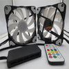 RGB Silent Computer Chassis Case LED Cooling/Radiator Fan For Computer Case