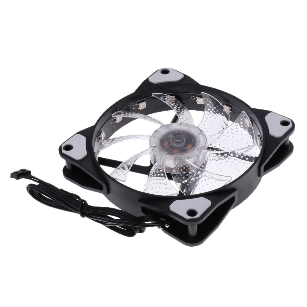 RGB Silent Computer Chassis Case LED Cooling/Radiator Fan For Computer Case