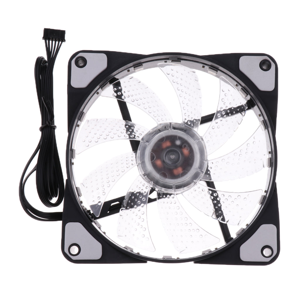 RGB Silent Computer Chassis Case LED Cooling/Radiator Fan For Computer Case