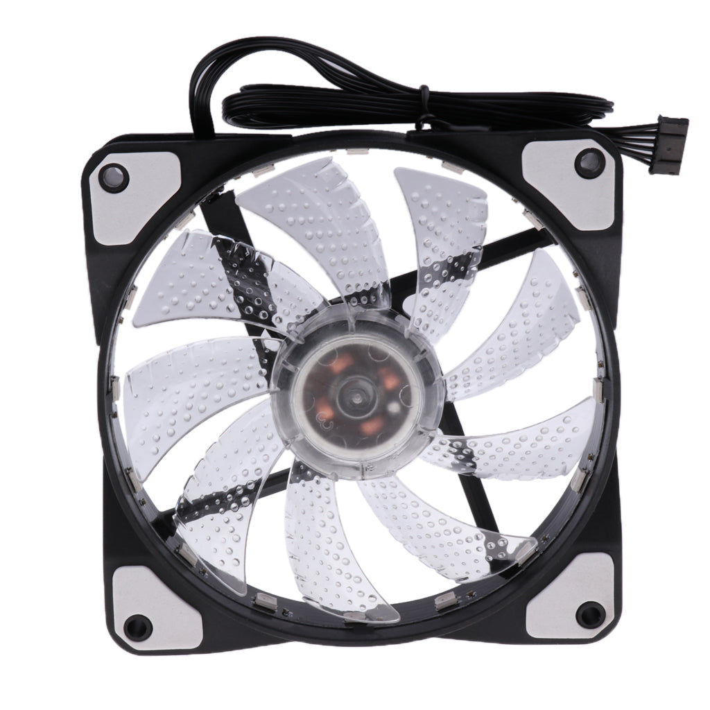 RGB Silent Computer Chassis Case LED Cooling/Radiator Fan For Computer Case