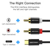 USB Type-C to Dual RCA Audio Cable Male to Male Aux Stereo Adapter 50CM