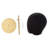 Suede Cork Mannequin Head Hat Rack Cap Wig Holder Display Stand Black