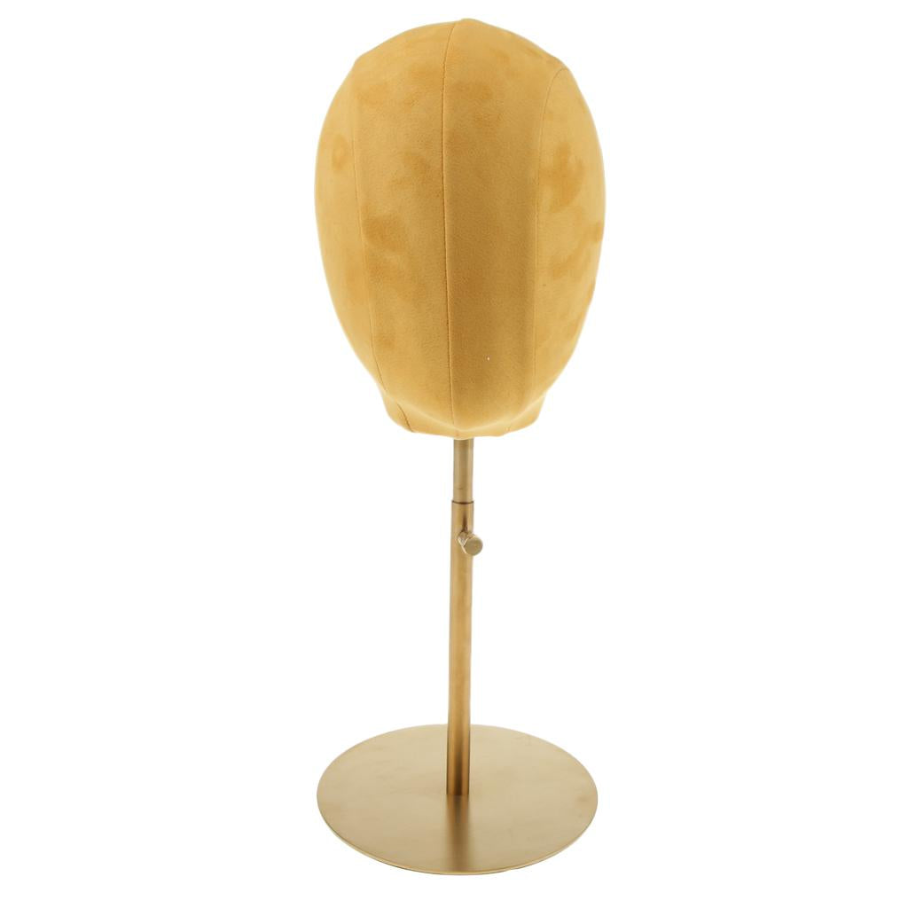 Suede Cork Mannequin Head Hat Rack Cap Wig Holder Display Stand Ginger