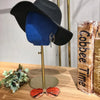 Suede Cork Mannequin Head Hat Rack Cap Wig Holder Display Stand Ginger