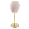 Suede Cork Mannequin Head Hat Rack Cap Wig Holder Display Stand White