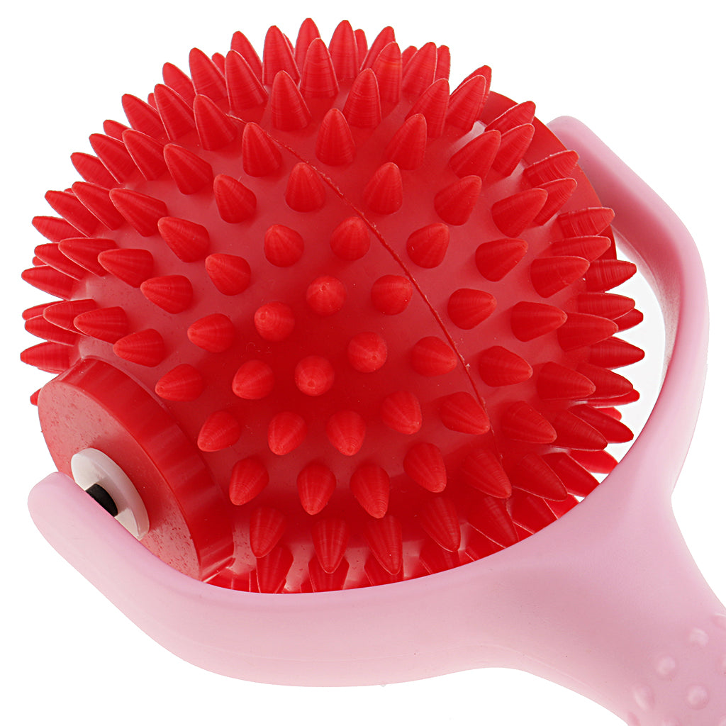 Handheld Acupuncture Full Body Leg Arm Spiky Massage Roll Ball Massager Red