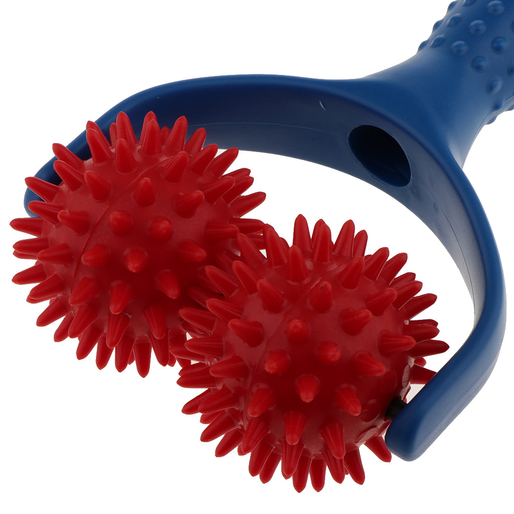 Handheld Acupuncture Spiky Massage Ball Shoulder Muscle Massager Blue Red