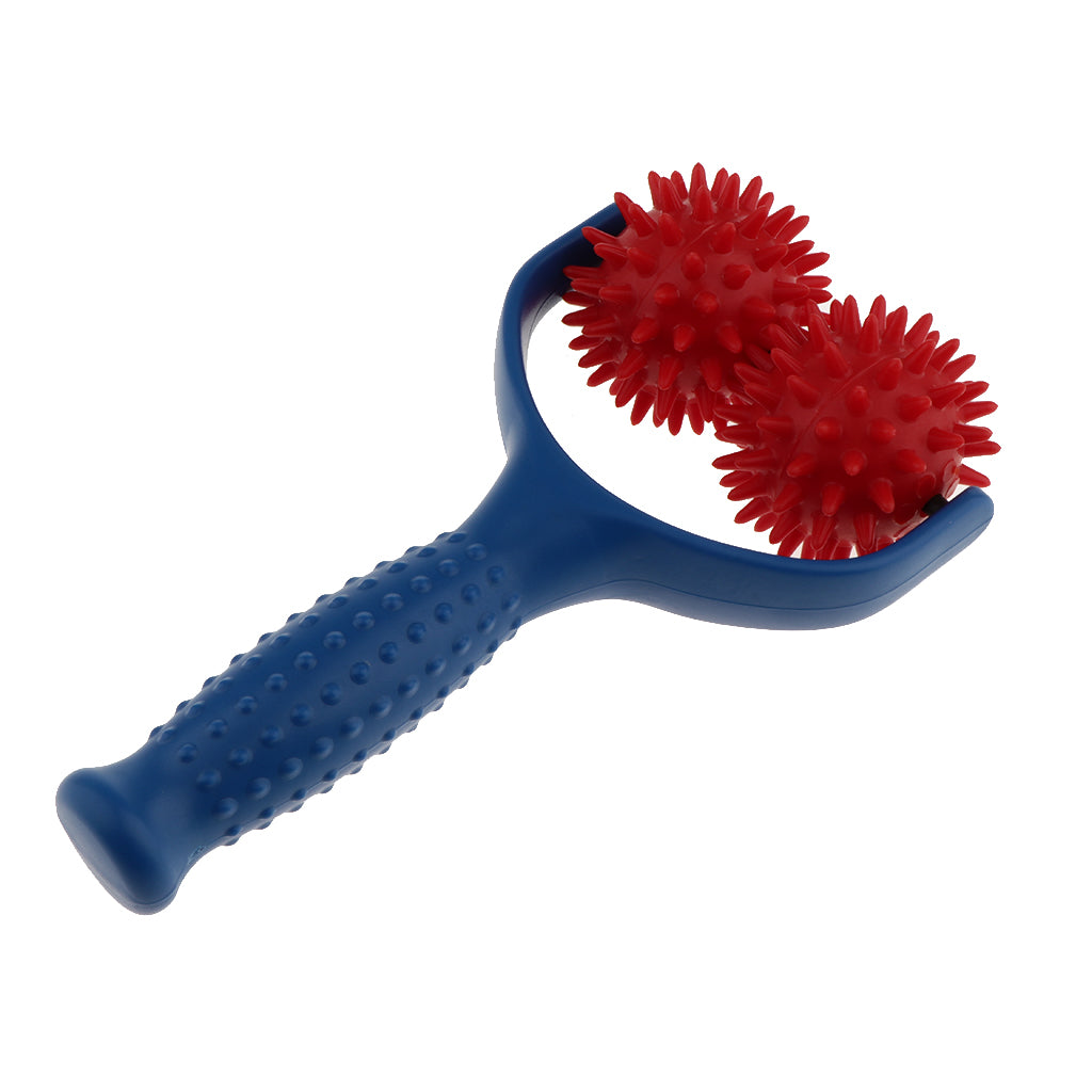 Handheld Acupuncture Spiky Massage Ball Shoulder Muscle Massager Blue Red