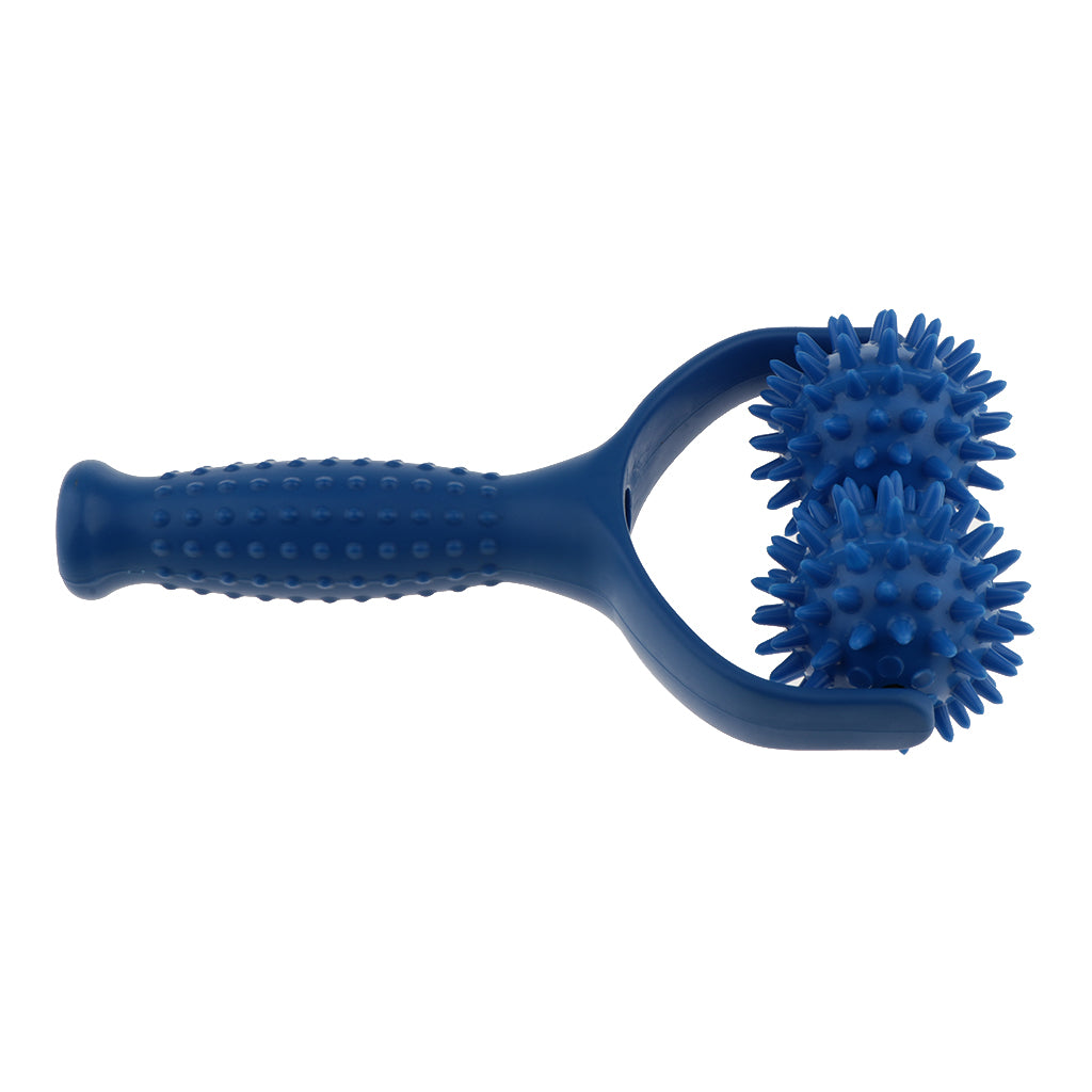 Handheld Acupuncture Spiky Massage Ball Shoulder Muscle Massager Blue