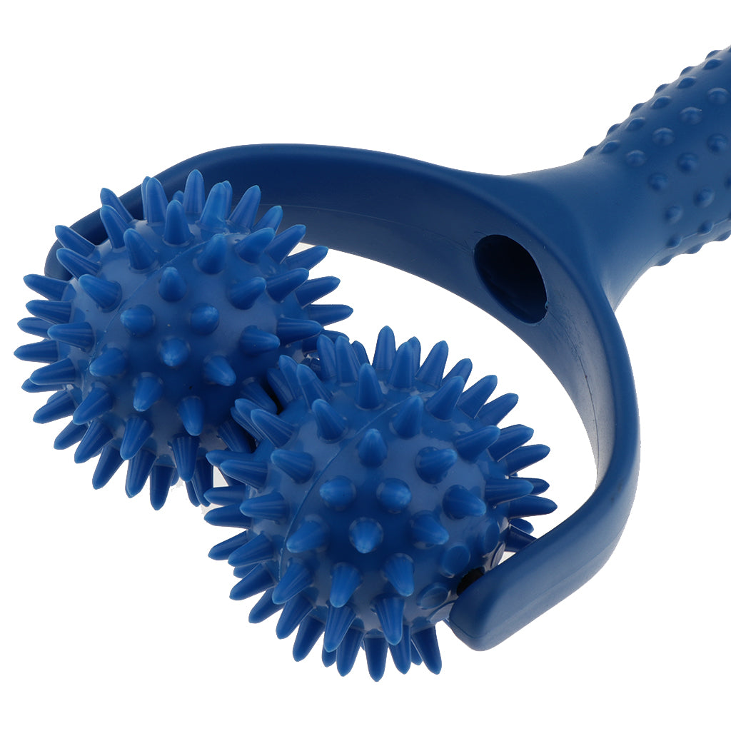 Handheld Acupuncture Spiky Massage Ball Shoulder Muscle Massager Blue