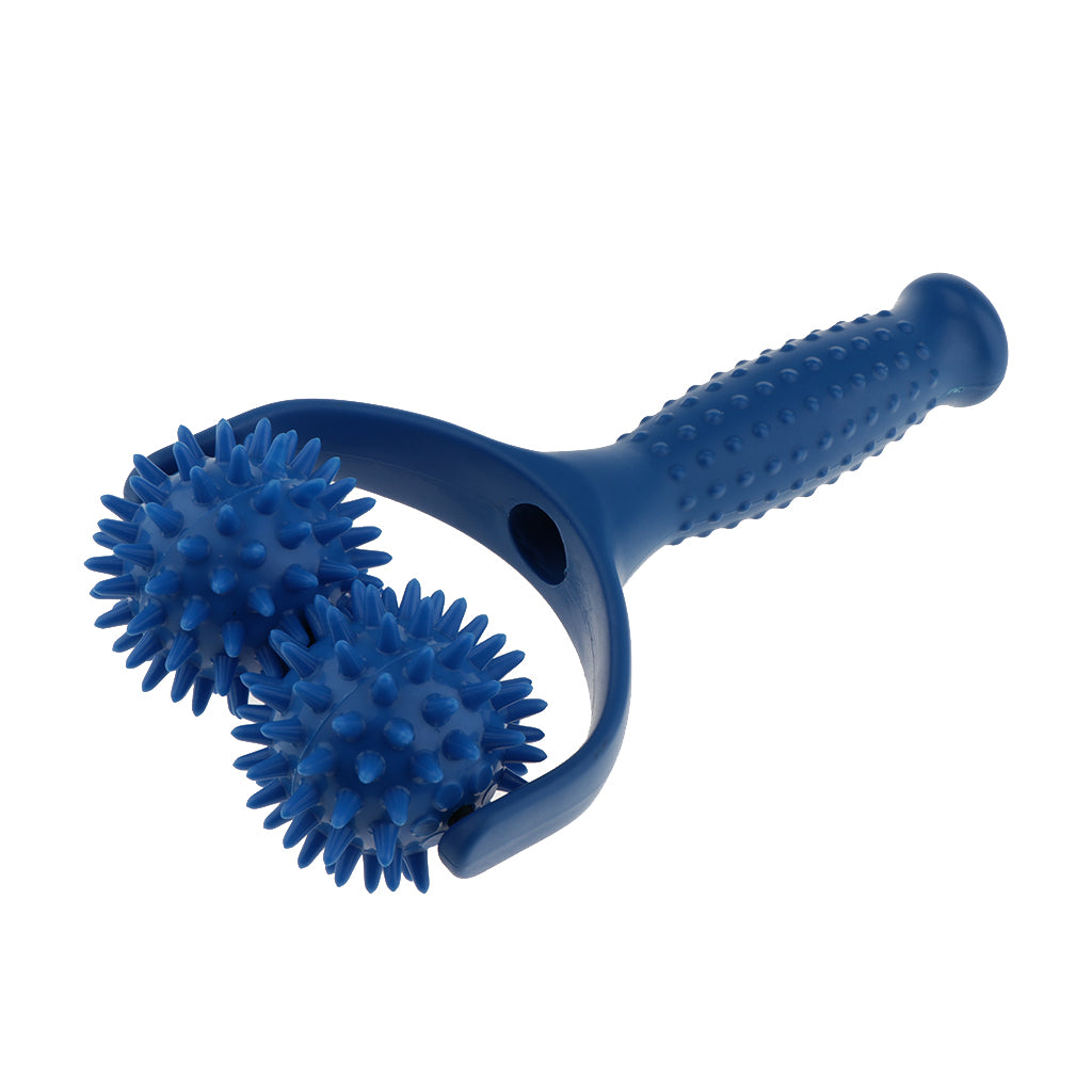 Handheld Acupuncture Spiky Massage Ball Shoulder Muscle Massager Blue