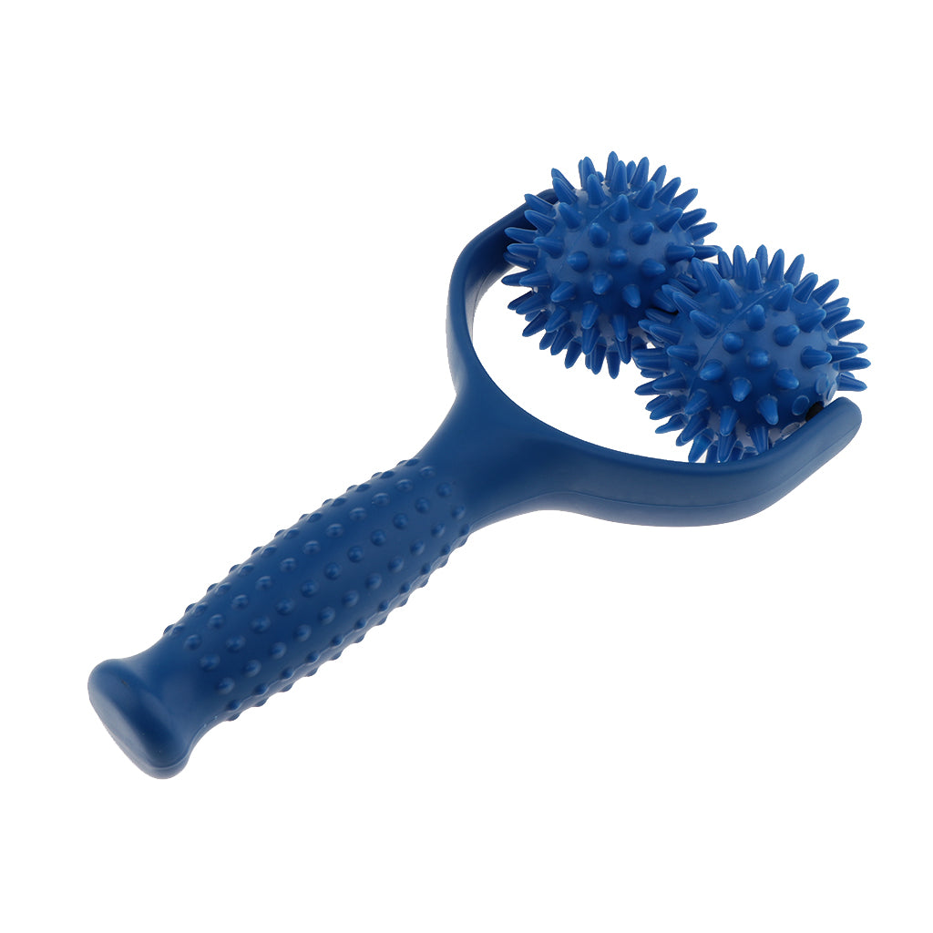 Handheld Acupuncture Spiky Massage Ball Shoulder Muscle Massager Blue