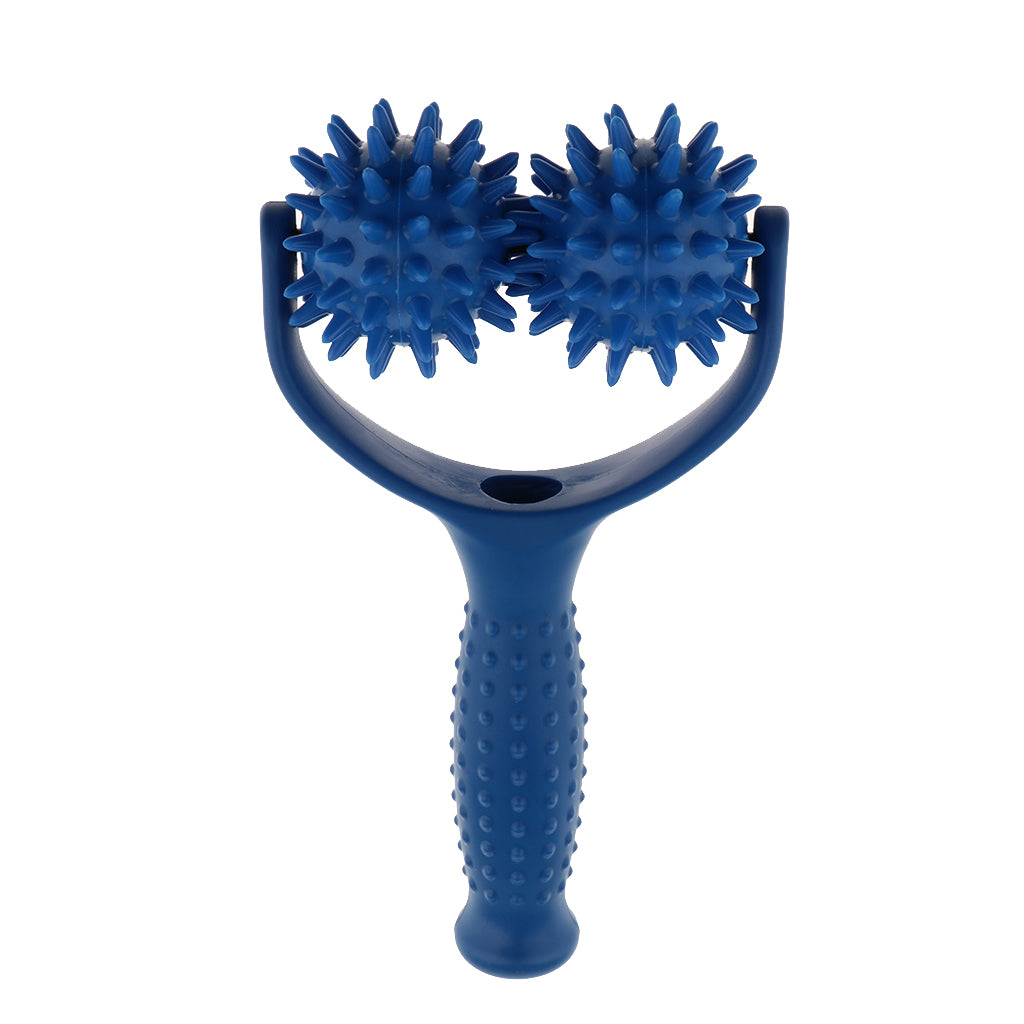 Handheld Acupuncture Spiky Massage Ball Shoulder Muscle Massager Blue