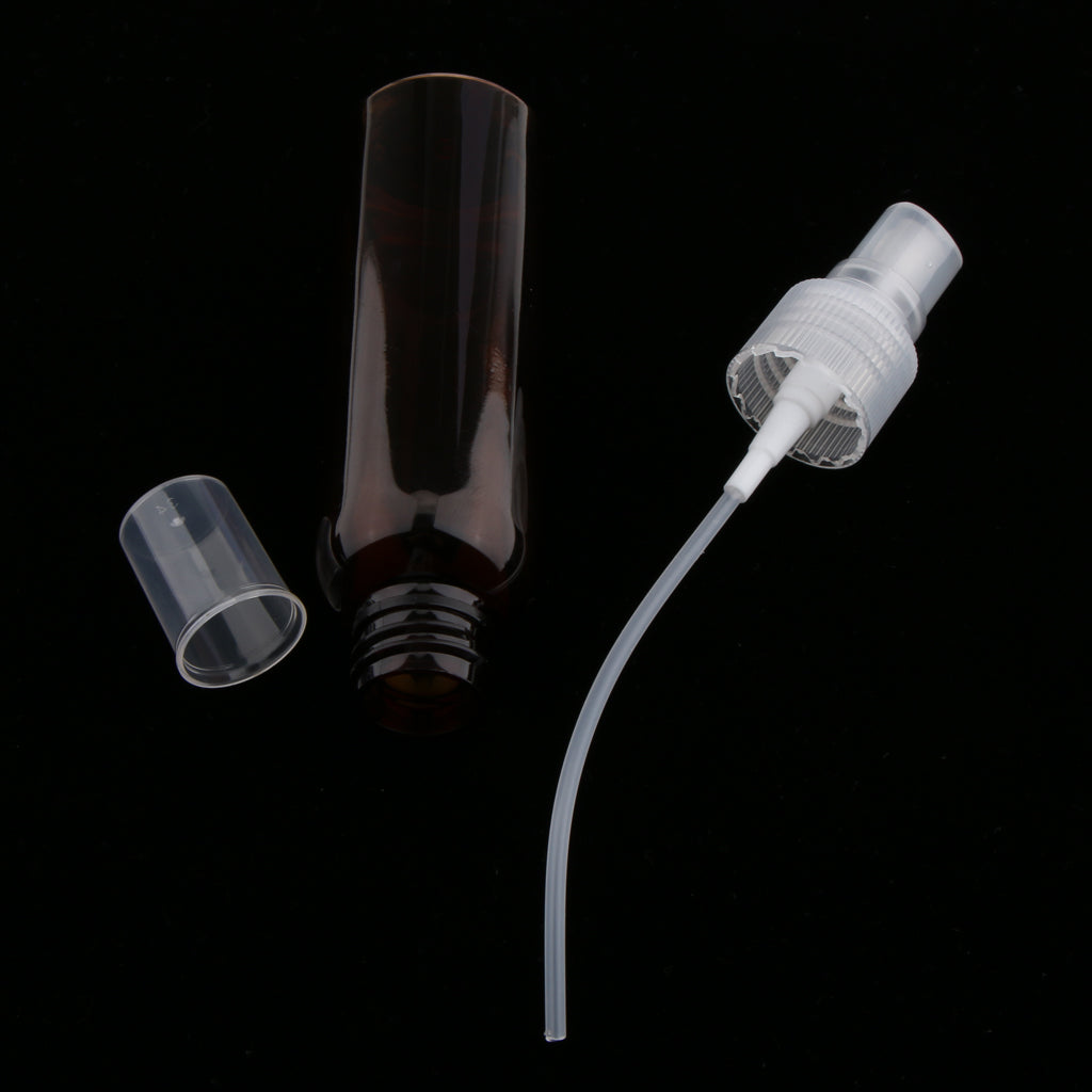 12PCS Brown Comestic Empty Spray Bottle Perfume Cream Atomizer 60ml Clear