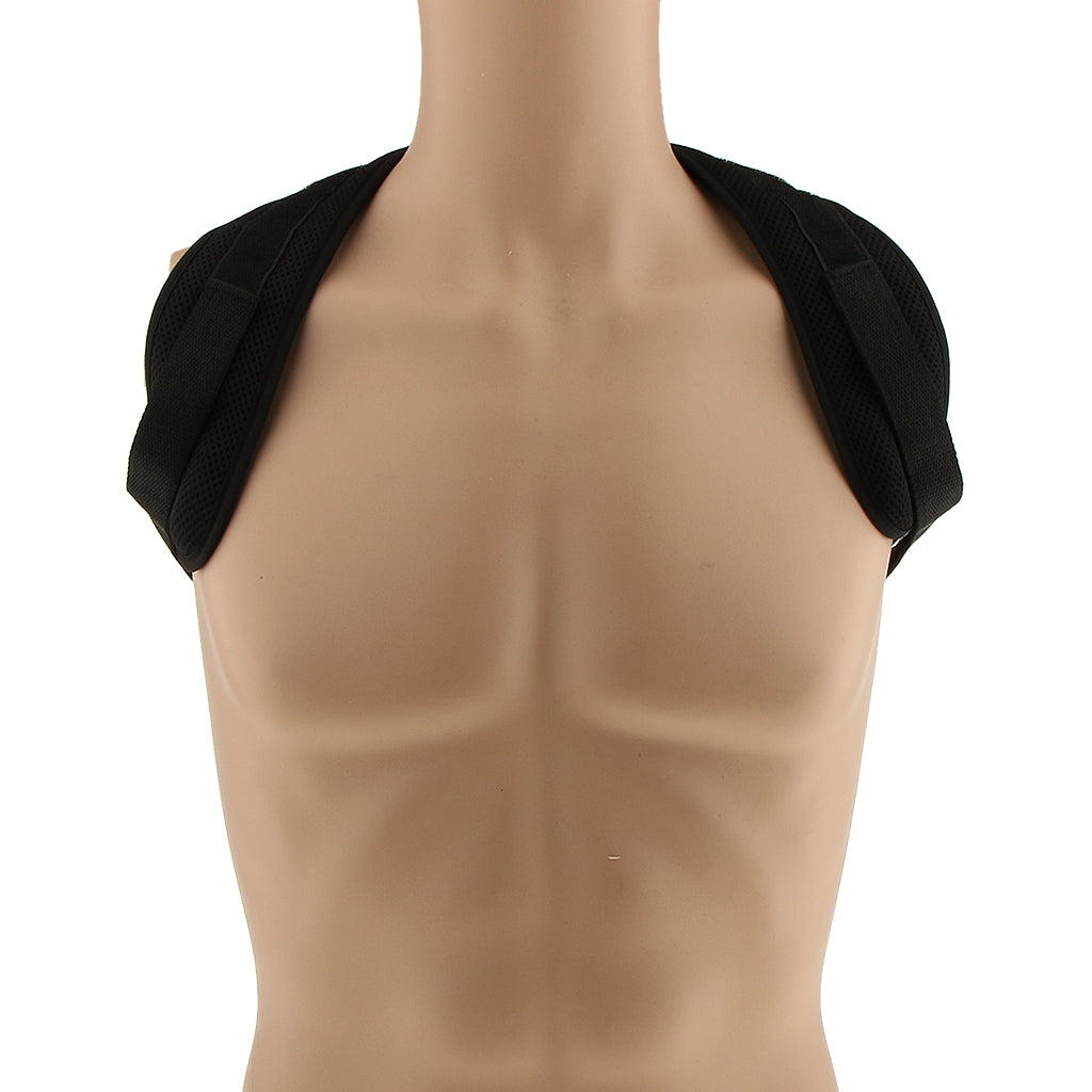 Unisex Upper Back Shoulder Posture Corrector Brace Clavicle Support Belt M