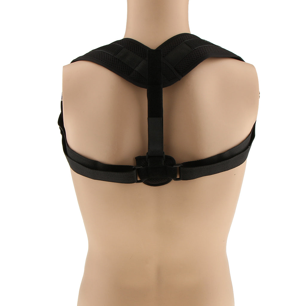 Unisex Upper Back Shoulder Posture Corrector Brace Clavicle Support Belt M