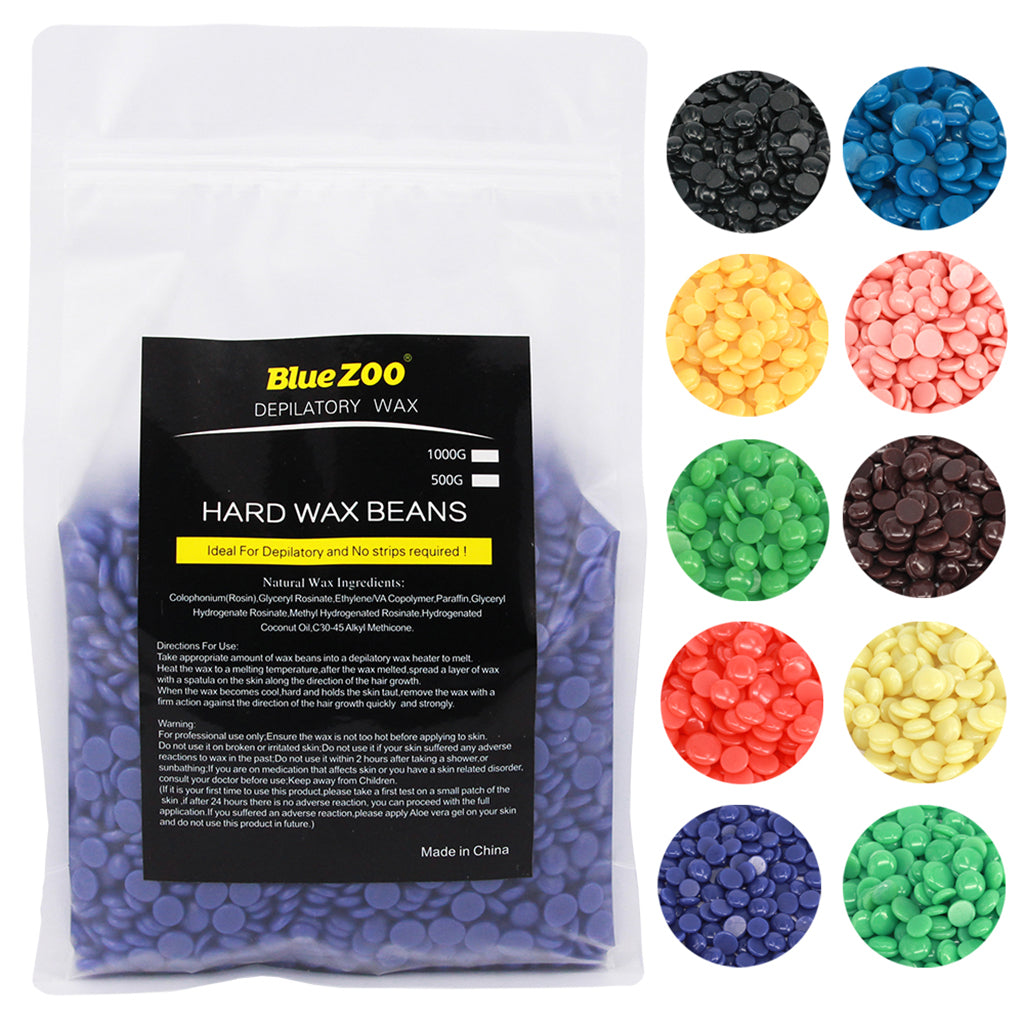 1000g Depilatory Hot Film Hard Wax Beans Pellets Bikini Hair Removal Purple Lavender Flavor