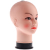 PVC Female Bald Mannequin Head Model Wig Making Hat Glasses Display Stand 1#