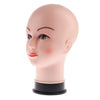 PVC Female Bald Mannequin Head Model Wig Making Hat Glasses Display Stand 1#