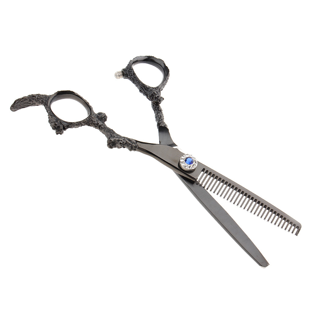 Black Salon Hair Cutting Thinning Scissors Shears Hairdressing 6.5 inches