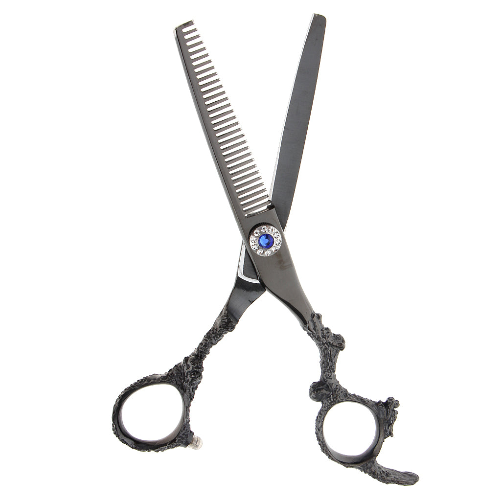 Black Salon Hair Cutting Thinning Scissors Shears Hairdressing 6.5 inches