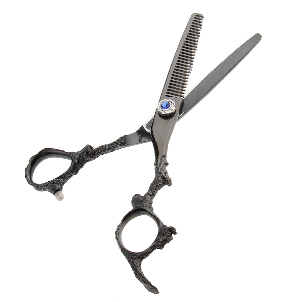 Black Salon Hair Cutting Thinning Scissors Shears Hairdressing 6.5 inches