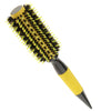 Nylon Bristle Round Hair Roller Brush Natural Wood Handle Hairbrush 5.5cm