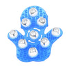 Palm 9 Balls Body Massager Massage Glove Hand Held Stress Tension Relief Blue