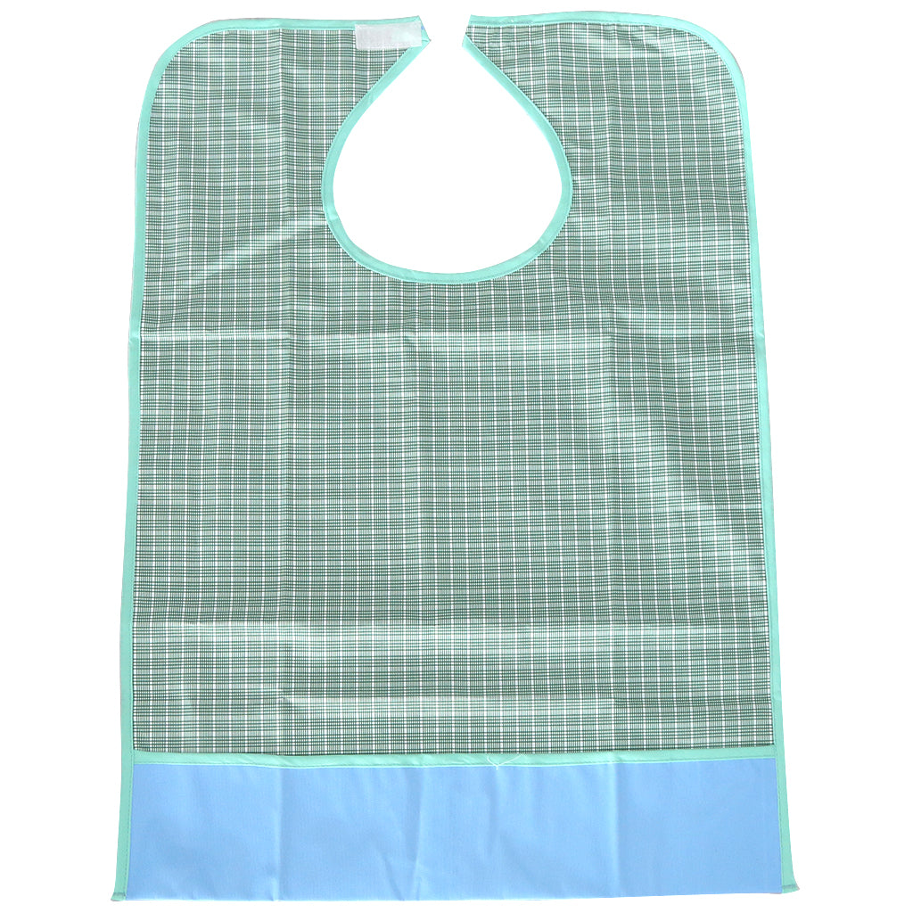 Waterproof Bib Adult Mealtime Cloth Protector Patient Disability Aid Apron