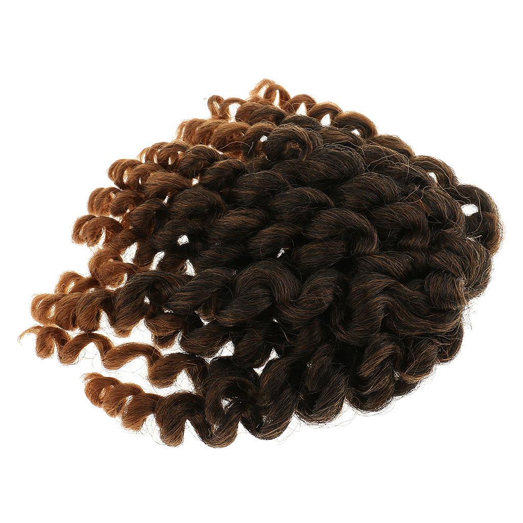 10" Wand Curl Braid Synthetic Braiding Hair Extensions 20 Strands / Pack #4