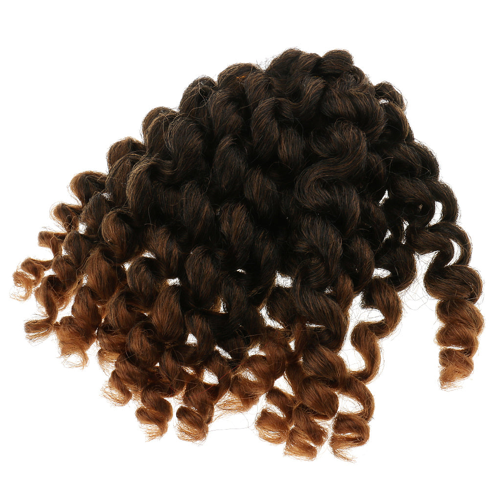 10" Wand Curl Braid Synthetic Braiding Hair Extensions 20 Strands / Pack #4