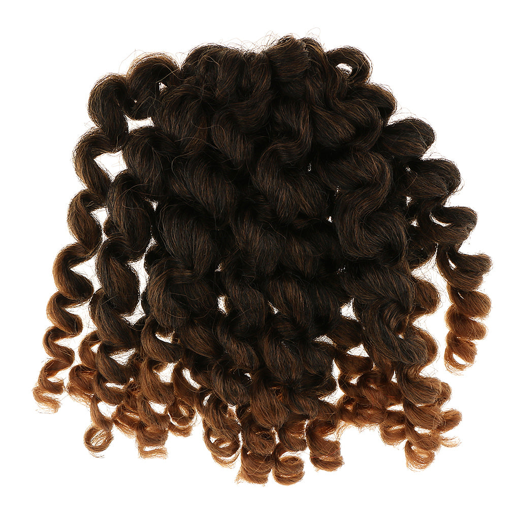 10" Wand Curl Braid Synthetic Braiding Hair Extensions 20 Strands / Pack #4