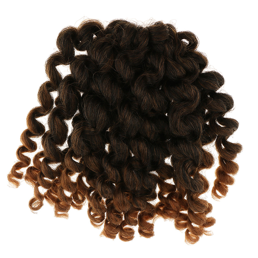 10" Wand Curl Braid Synthetic Braiding Hair Extensions 20 Strands / Pack #4