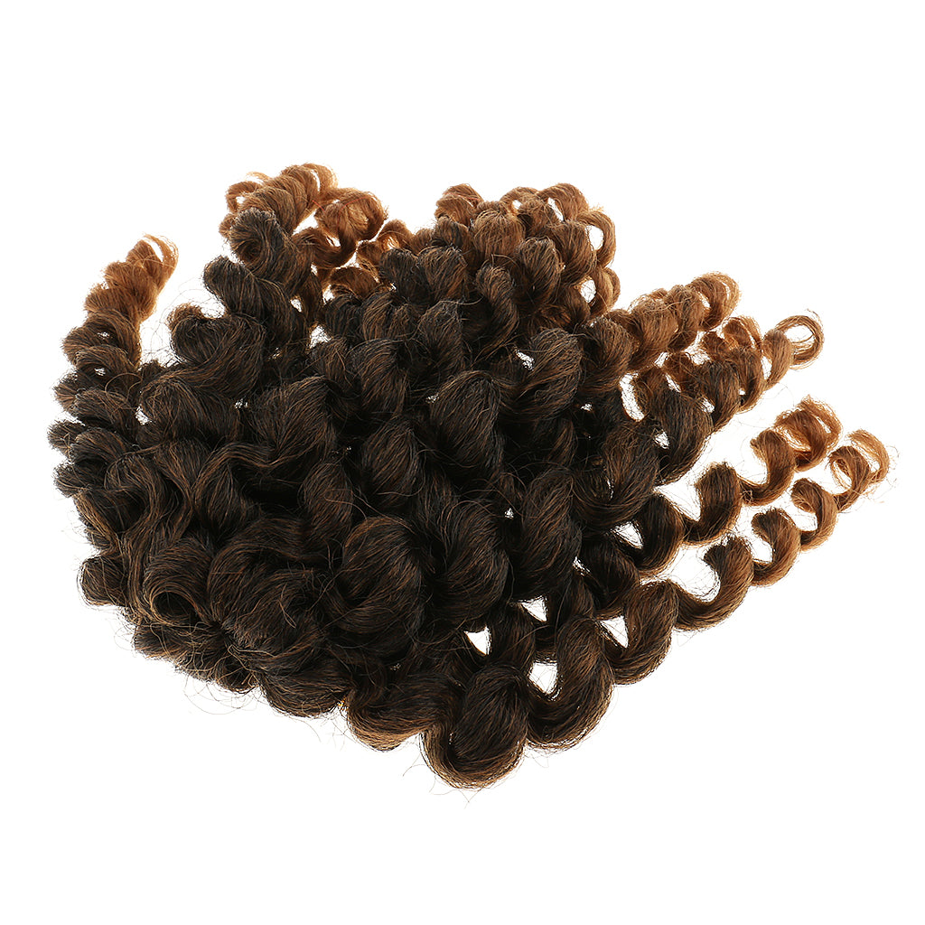 10" Wand Curl Braid Synthetic Braiding Hair Extensions 20 Strands / Pack #4