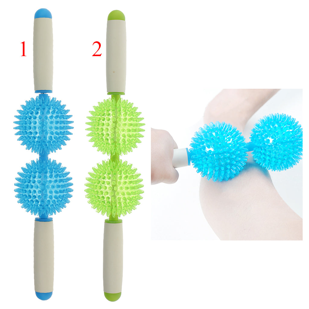 Spiky Ball Trigger Point Muscle Therapy Massage Stick Roller Pain Relieve