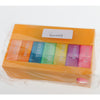 Portable 7 Day Weekly Pill Box Medicine Storage Tablet Organizer Case Yellow