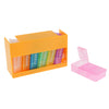 Portable 7 Day Weekly Pill Box Medicine Storage Tablet Organizer Case Yellow