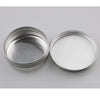 12Pcs Aluminum Round Screw Lid Cosmetic Lip Balm Tins Cream Containers 50g