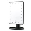 22 LED Lighted Touch Screen Beauty Vanity Makeup Cosmetic Desk Mirror Black