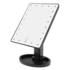 22 LED Lighted Touch Screen Beauty Vanity Makeup Cosmetic Desk Mirror Black