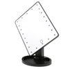 22 LED Lighted Touch Screen Beauty Vanity Makeup Cosmetic Desk Mirror Black