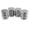 lot 12 Aluminum Round Screw Lid Cosmetic Lip Balm Tins Container 30g