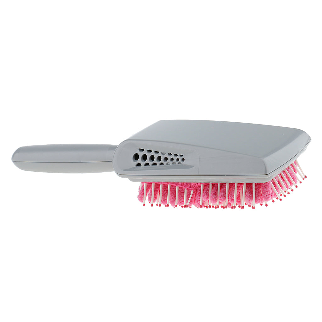 Quick Drying Hair Brush Comb Microfiber Towel Absorbent Dry Wet Hair Pink