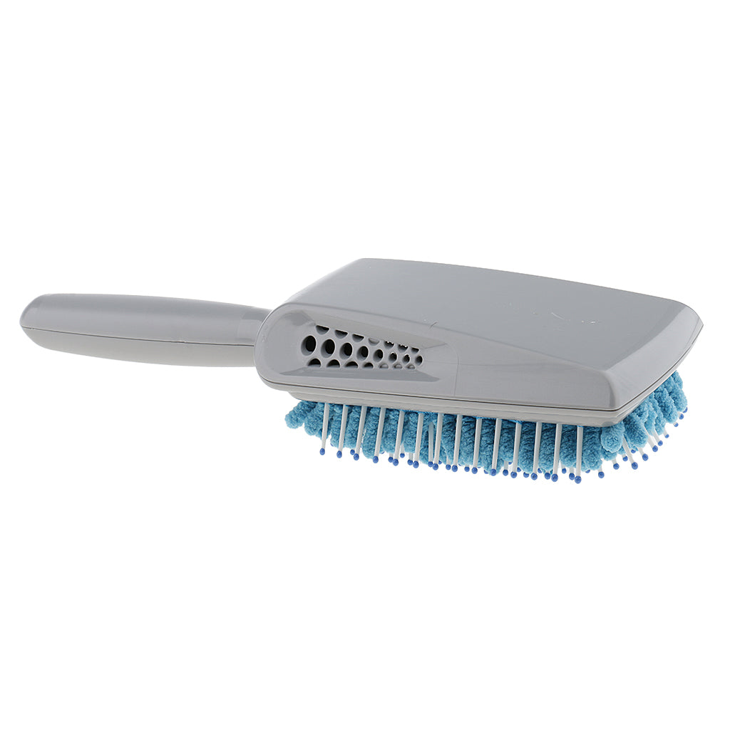 Quick Drying Hair Brush Comb Microfiber Towel Absorbent Dry Wet Hair Blue