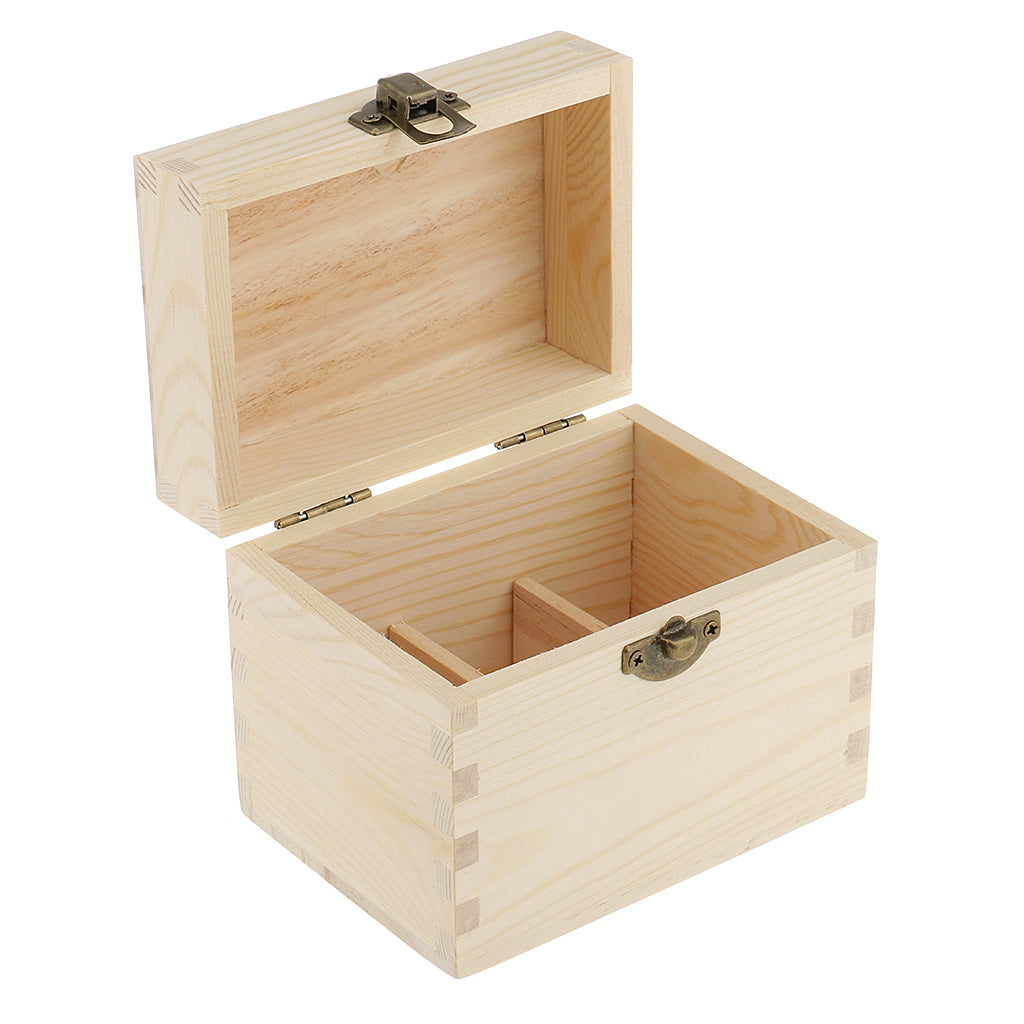 Essential Oil Wooden Storage Box Display Carry Case Organizer Hold 6 Bottles